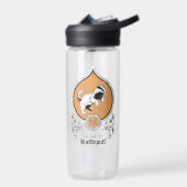 Bouteille D'eau HARRY POTTER™ | Dessin délicat Blason HUFFLEPUFF™ (Gauche)