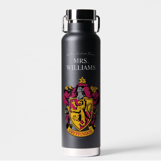 Bouteille D'eau Harry Potter | Enseignant Gryffindor Personnalisé (Avant)