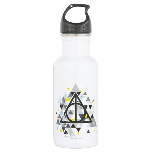 Bouteille D'eau Harry Potter | Geometric Deathly Hallows (Devant)