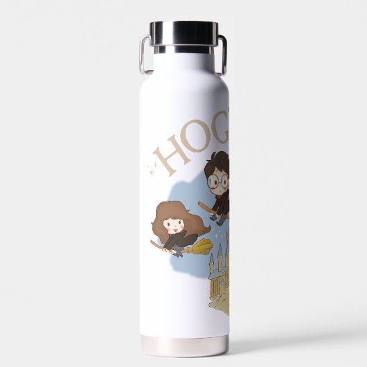 Bouteille D'eau HARRY POTTER™, Hermione & Ron Fly Over HOGWARTS™ (Avant)