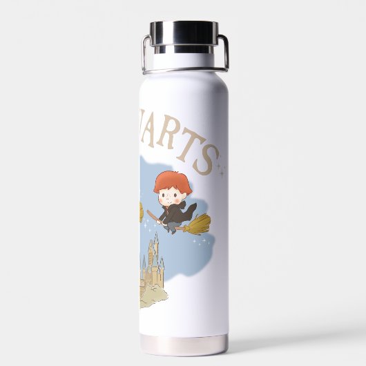 Bouteille D'eau HARRY POTTER™, Hermione & Ron Fly Over HOGWARTS™ (Arrière)