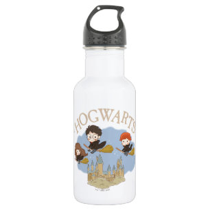 Bouteille D'eau HARRY POTTER™, Hermione, & Ron survolent HOGWARTS™