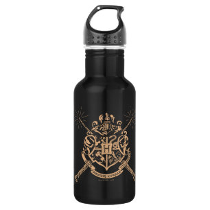 Bouteille D'eau Harry Potter Hogwarts Crossed Wands Crest