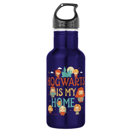 BOUTEILLE D'EAU HARRY POTTER™ | HOGWARTS™ EST MA MAISON (Devant)