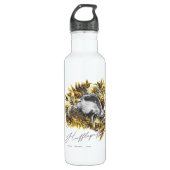 Bouteille D'eau HARRY POTTER™ HUFFLEPUFF™ Graphique floral (Devant)