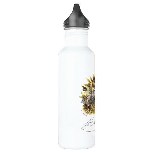 Bouteille D'eau HARRY POTTER™ HUFFLEPUFF™ Graphique floral (Gauche)