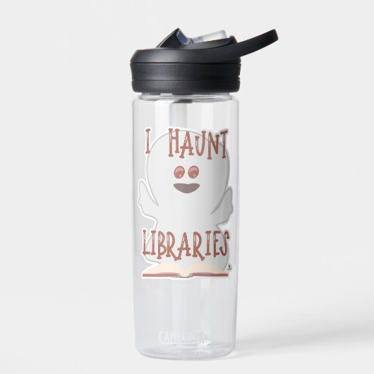 Bouteille D'eau Haunt Librairies Fun Bookish Ghost Cartoon (Gauche)