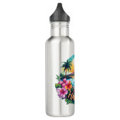 Bouteille D'eau Hawaii Aloha Tropical Beach Mountains Voyage (Gauche)