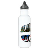 Bouteille D'eau Hawaii Picture et USA Flag Text (Gauche)