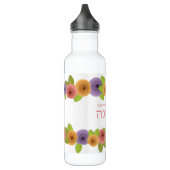 Bouteille D'eau HÉBREW Personnalisé Plutôt Floral (Gauche)