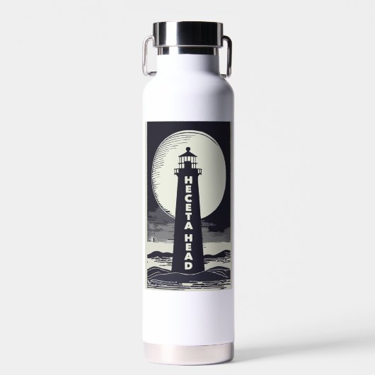 Bouteille D'eau Heceta Head Phare Oregon Moon (Avant)