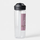 Bouteille D'eau Hello Beautity - Fleur rose moderne (Extérieur)