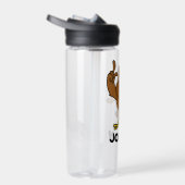 Bouteille D'eau Henery Hawk hurle | Ajouter Votre Nom (Droite)