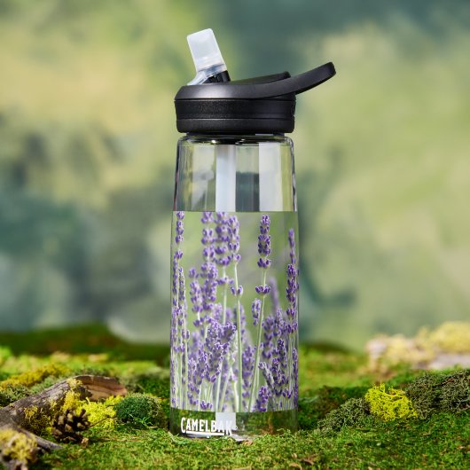 Bouteille D'eau Herbe Fleurale de Lavande Violette (Extérieur)