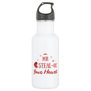Bouteille D'eau Heureuse Sainte-Valentin 2024 - Coeurs de la Saint