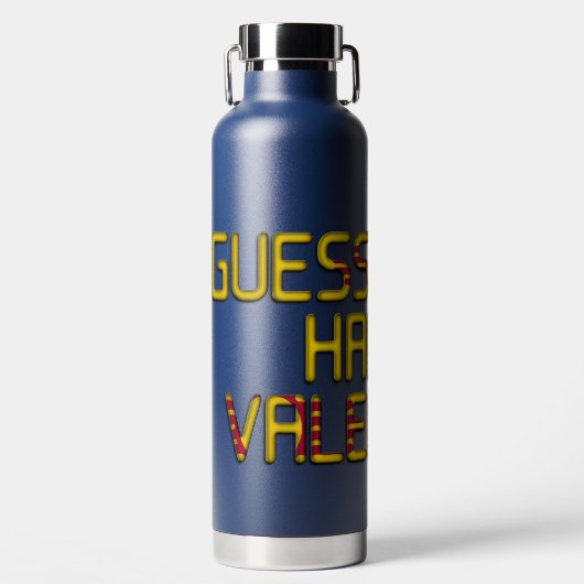 Bouteille D'eau Heureuse Sainte-Valentin Devine Quoi. (Avant)