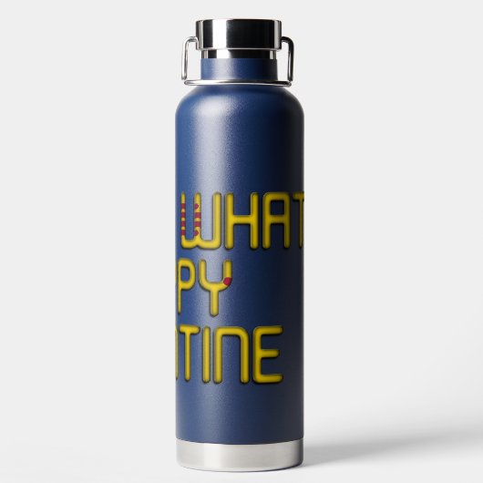 Bouteille D'eau Heureuse Sainte-Valentin Devine Quoi. (Plage)