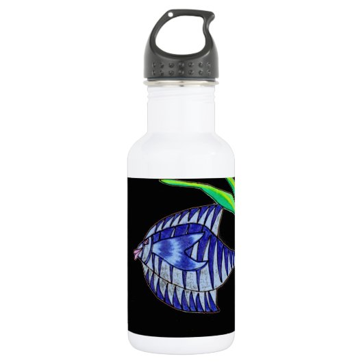 Bouteille D'eau Heureux d'être Bleu (Devant)