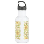 Bouteille D'eau Hibiscus & dentelle JAUNE (Dos)