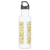 Bouteille D'eau Hibiscus & dentelle JAUNE (Dos)