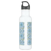 Bouteille D'eau Hibiscus & dentelle TURQUOISE (Dos)