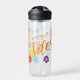 Bouteille D'eau Hibiscus Tropical Fleurs & Vibes d'été