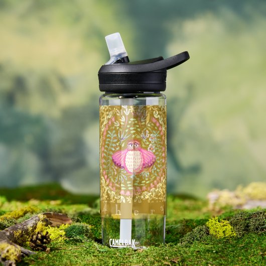 Bouteille D'eau Hibou folk (Extérieur)