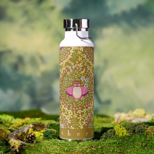 Bouteille D'eau Hibou folk (Extérieur)