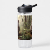 Bouteille D'eau "Hidden in the Bush : An Aussie Wombat in the Wild (Gauche)