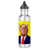 Bouteille D'eau Hillary Drôle Dit Verrouiller Trump (Droite)