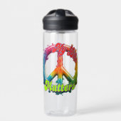 Bouteille D'eau Hippie Love Peace Life Matters Custom (Extérieur)