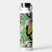 Bouteille D'eau Hippie Peace Tie Dye Fleurs Tumbler Bottle (Avant)