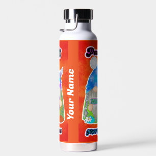 Bouteille D'eau Hippie Peace Tie Dye Gnomes Tumbler Botte