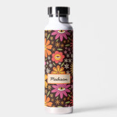 Bouteille D'eau Hippie Psychédélique les années 70 Fleurs Super OE (Gauche)