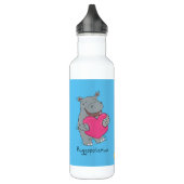 Bouteille D'eau Hippo Cute Kids Saint Valentin (Gauche)