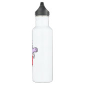 Bouteille D'eau Hippo en mariée avec Voile & Bow (Droite)