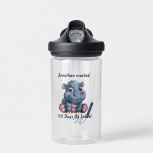 Bouteille D'eau Hippopotame Mignon J'ai Écrasé 100 Jours d'École