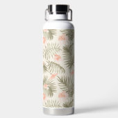 Bouteille D'eau Hisbiscus Tropical Palm Tree Motif (Plage)