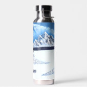 Bouteille D'eau Hiver Wonder Scène Argent Isolé (Gauche)