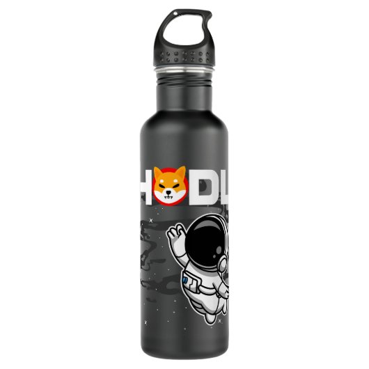 Bouteille D'eau HODL Astronaut Shiba Inu SHIB Crypto Coin HODL (Devant)