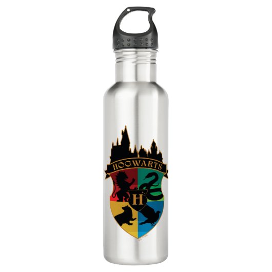 Bouteille D'eau HoGWARTS™ Castle Crest House Insigne de fierté (Devant)