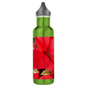Bouteille D'eau Holly Point Poinsettias vacances Floral (Gauche)