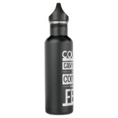 Bouteille D'eau Hommes Femmes Courage C'Est Quand On Fait Face À N (Gauche)