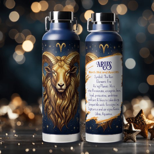 Bouteille D'eau Horoscope Sign Aries | Astrology Traits & Dates
