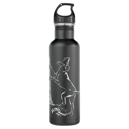 Bouteille D'eau Hound Dog Water Bottle Chasse Dog Art Bottle (Devant)
