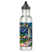 Bouteille D'eau Houston Skyline Space Center Rocket Van Gogh Kids (Gauche)