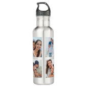 Bouteille D'eau Hubby | 4 Photo Collage Saint-Valentin Cadeau St (Dos)