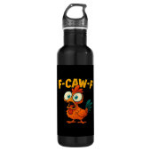 Bouteille D'eau Humor Funny Crow F-Caw-F Gothic (Devant)