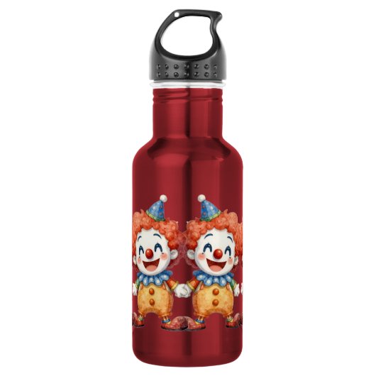 Bouteille D'eau Humour de cirque clownesque (Devant)