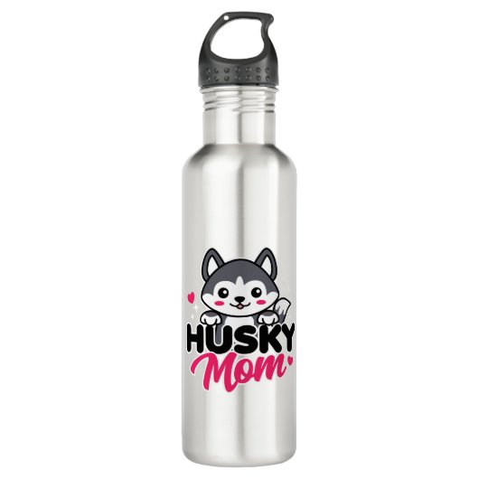 Bouteille D'eau Husky Chig Maman Cute Kawaii Design (Devant)